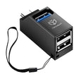 Hub/Dock Techsuit Mini Docking Station EchoLink 3 in 1 (H10), Type-C to 2x USB 2.0, 1x USB 3.0, Negru