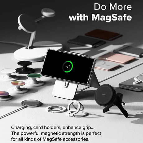 Husa de protectie Ringke Fusion MagSafe compatibil cu Samsung Galaxy S25 Ultra, Transparent Mat