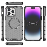 Husa de protectie Techsuit HoneyComb Shield MagSafe compatibil cu iPhone 14 Pro, Negru
