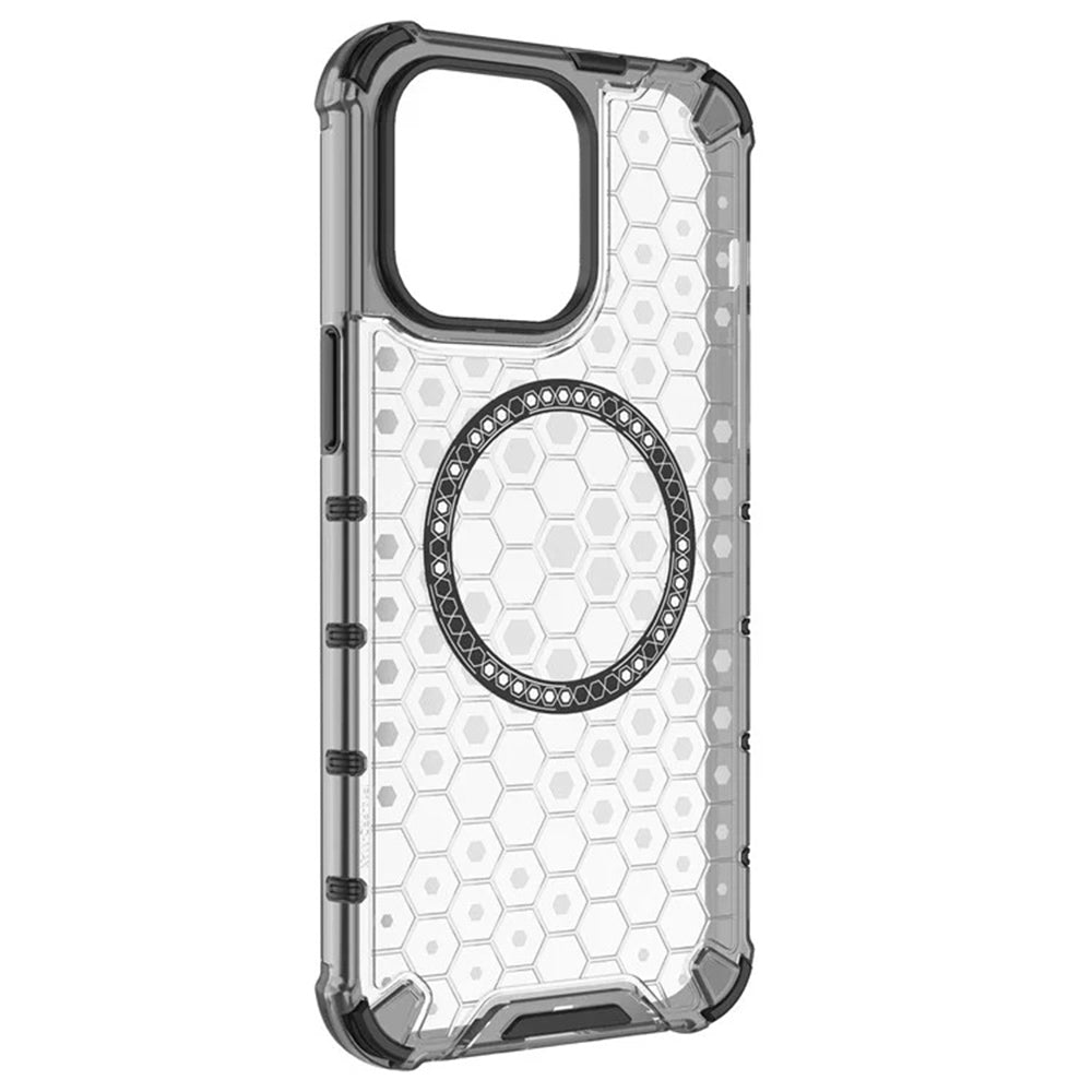 Husa de protectie Techsuit HoneyComb Shield MagSafe compatibil cu iPhone 14 Pro, Alb