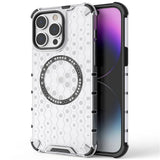 Husa de protectie Techsuit HoneyComb Shield MagSafe compatibil cu iPhone 14 Pro, Alb