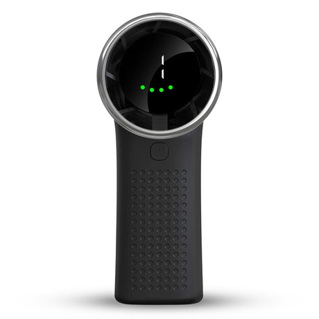 Techsuit Premium Mini Hand Fan (A8), with LED Digital Display, USB-C Rechargeable, 5 Wind Speeds, 3600mAh, Negru