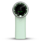 Techsuit Premium Mini Hand Fan (A8), with LED Digital Display, USB-C Rechargeable, 5 Wind Speeds, 3600mAh, Verde