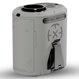 Techsuit Premium Portable Mini Fan (Z14), with Power Bank, Rechargeable, 5 Wind Speeds, Belt Buckle, 5000mAh, Gri