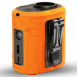 Techsuit Premium Portable Mini Fan (Z14), with Power Bank, Rechargeable, 5 Wind Speeds, Belt Buckle, 5000mAh, Portocaliu