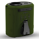 Techsuit Premium Portable Mini Fan (Z14), with Power Bank, Rechargeable, 5 Wind Speeds, Belt Buckle, 5000mAh, Verde