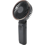 Techsuit Premium Mini Hand Fan (M12), with LED Digital Display, USB-C Rechargeable, 6 Wind Speeds, 5000mAh, Negru
