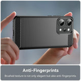 Husa de protectie Techsuit Carbon Silicone compatibil cu Oppo Reno14 Pro, Negru