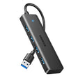 Hub/Dock Ugreen Docking Station CM219 (25851), USB3.0 Male to 4x USB-A, 5Gbps, Indicator Light, 0.15m, Negru