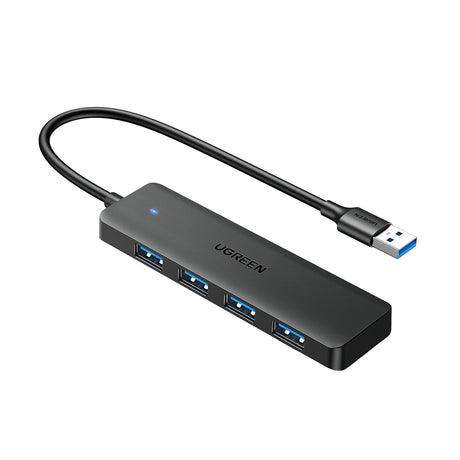 Hub/Dock Ugreen Docking Station CM219 (25851), USB3.0 Male to 4x USB-A, 5Gbps, Indicator Light, 0.15m, Negru