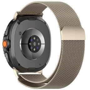 Curea smartwatch Techsuit Watchband (W009) compatibil cu Samsung Galaxy Watch8 40mm/Watch8 44mm/Watch8 Classic, Titanium Natural