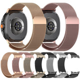 Curea smartwatch Techsuit Watchband (W009) compatibil cu Samsung Galaxy Watch8 40mm/Watch8 44mm/Watch8 Classic, Titanium Natural