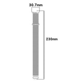 Curea smartwatch Techsuit Watchband (W009) compatibil cu Samsung Galaxy Watch8 40mm/Watch8 44mm/Watch8 Classic, Titanium Natural