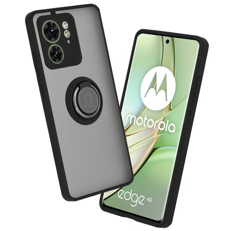 Husă Techsuit Glinth neagră pentru Motorola Edge 40