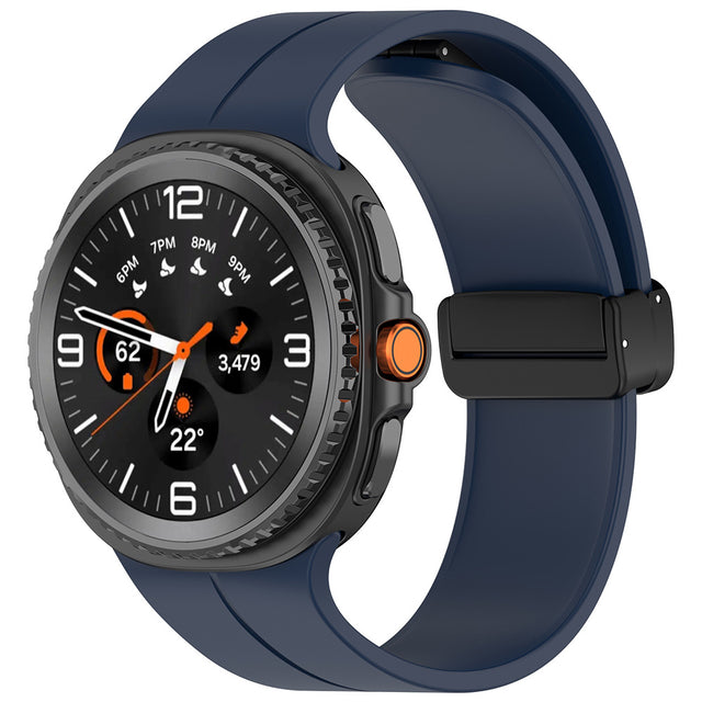 Curea smartwatch Techsuit Watchband (W011) compatibil cu Samsung Galaxy Watch8 40mm/Watch8 44mm/Watch8 Classic, Bleumarin