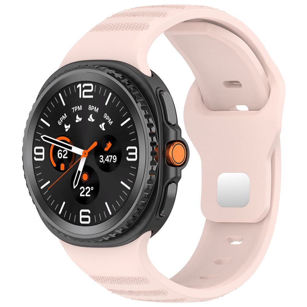 Curea smartwatch Techsuit Watchband (W050) compatibil cu Samsung Galaxy Watch8 40mm/Watch8 44mm/Watch8 Classic, Roz