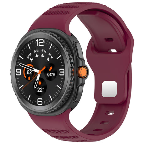 Curea smartwatch Techsuit Watchband (W050) compatibil cu Samsung Galaxy Watch8 40mm/Watch8 44mm/Watch8 Classic, Bordo
