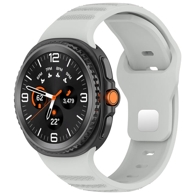Curea smartwatch Techsuit Watchband (W050) compatibil cu Samsung Galaxy Watch8 40mm/Watch8 44mm/Watch8 Classic, Gri