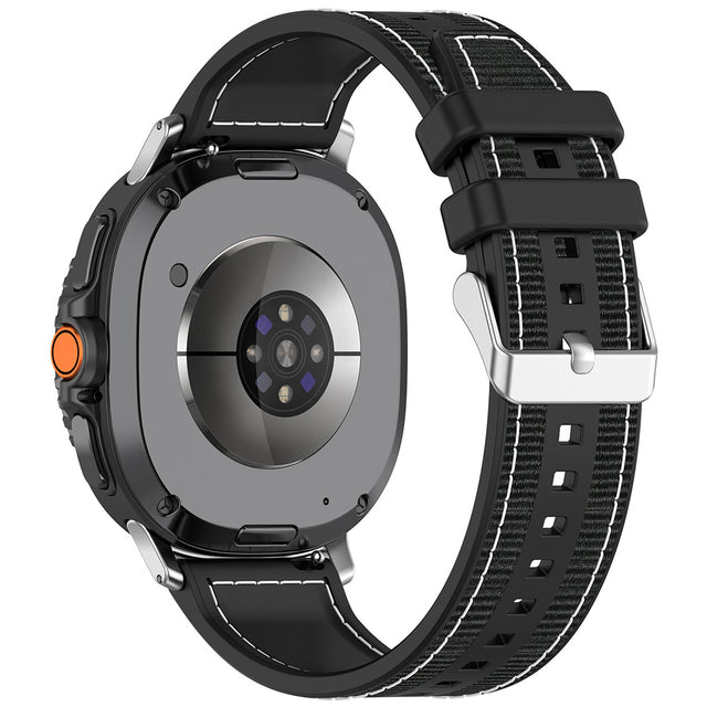 Curea smartwatch Techsuit Watchband (W051) compatibil cu Samsung Galaxy Watch8 40mm/Watch8 44mm/Watch8 Classic, Negru
