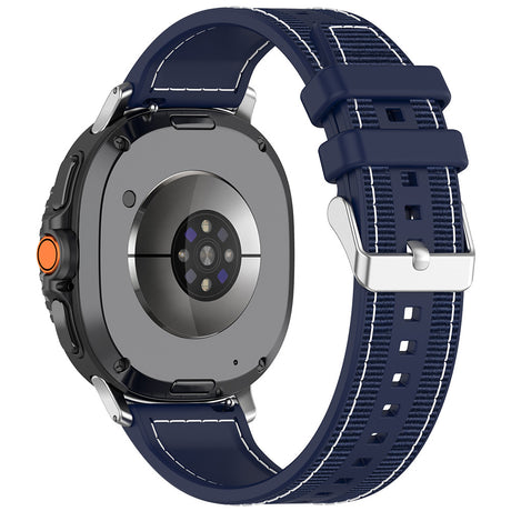 Curea smartwatch Techsuit Watchband (W051) compatibil cu Samsung Galaxy Watch8 40mm/Watch8 44mm/Watch8 Classic, Albastru Inchis