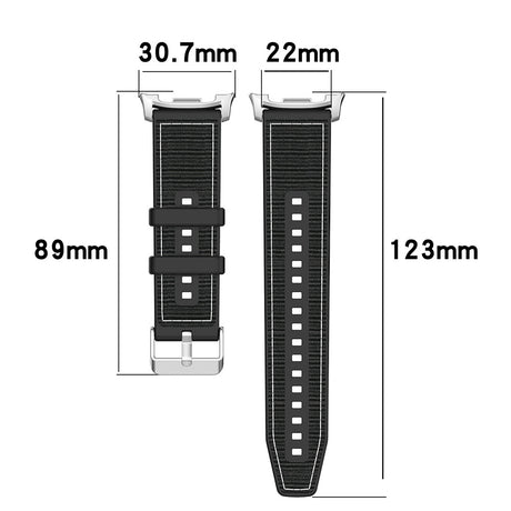 Curea smartwatch Techsuit Watchband (W051) compatibil cu Samsung Galaxy Watch8 40mm/Watch8 44mm/Watch8 Classic, Albastru Inchis