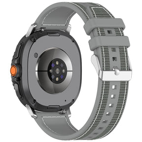 Curea smartwatch Techsuit Watchband (W051) compatibil cu Samsung Galaxy Watch8 40mm/Watch8 44mm/Watch8 Classic, Gri