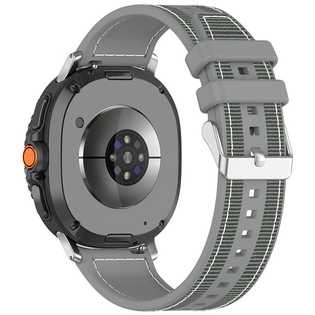 Curea smartwatch Techsuit Watchband (W051) compatibil cu Samsung Galaxy Watch8 40mm/Watch8 44mm/Watch8 Classic, Gri