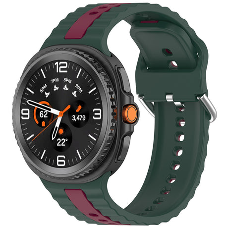 Curea smartwatch Techsuit Watchband (W078) compatibil cu Samsung Galaxy Watch8 40mm/Watch8 44mm/Watch8 Classic, Bleumarin Emerald