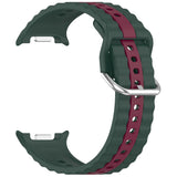 Curea smartwatch Techsuit Watchband (W078) compatibil cu Samsung Galaxy Watch8 40mm/Watch8 44mm/Watch8 Classic, Bleumarin Emerald