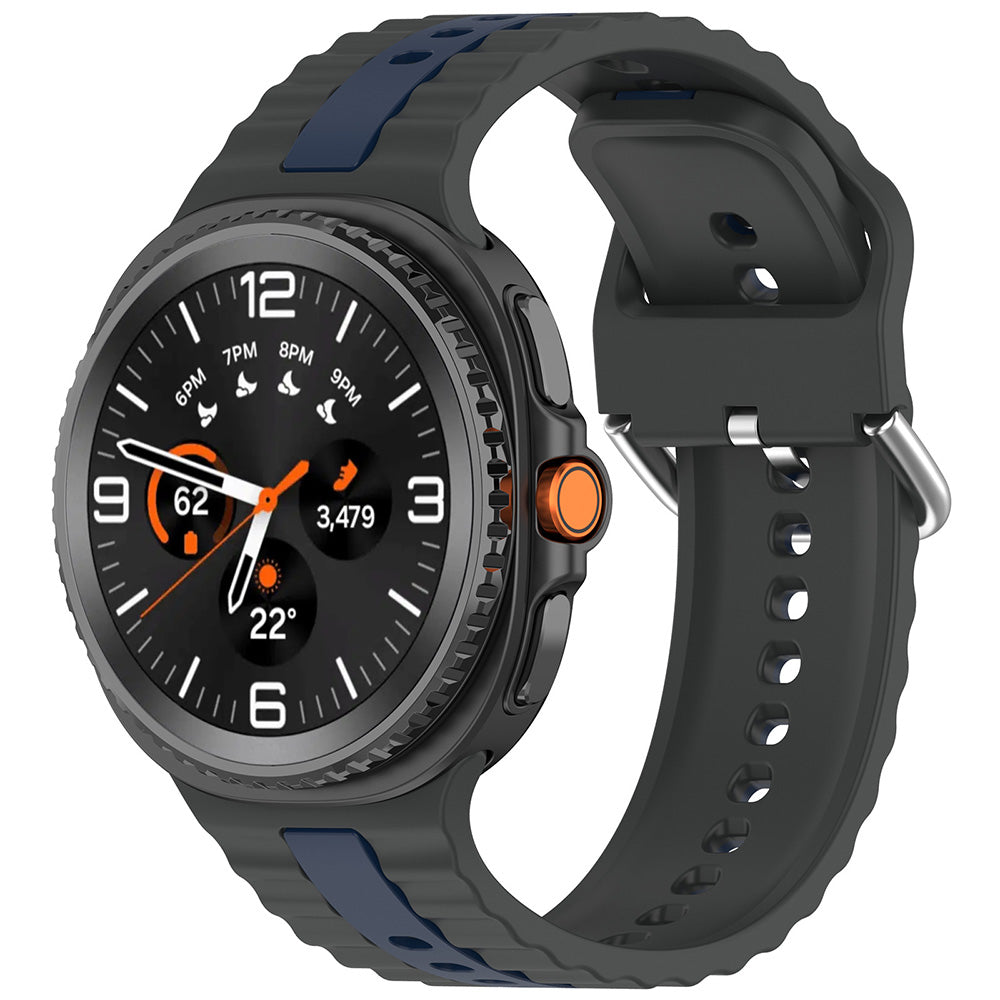 Curea smartwatch Techsuit Watchband (W078) compatibil cu Samsung Galaxy Watch8 40mm/Watch8 44mm/Watch8 Classic, Shadow Gray