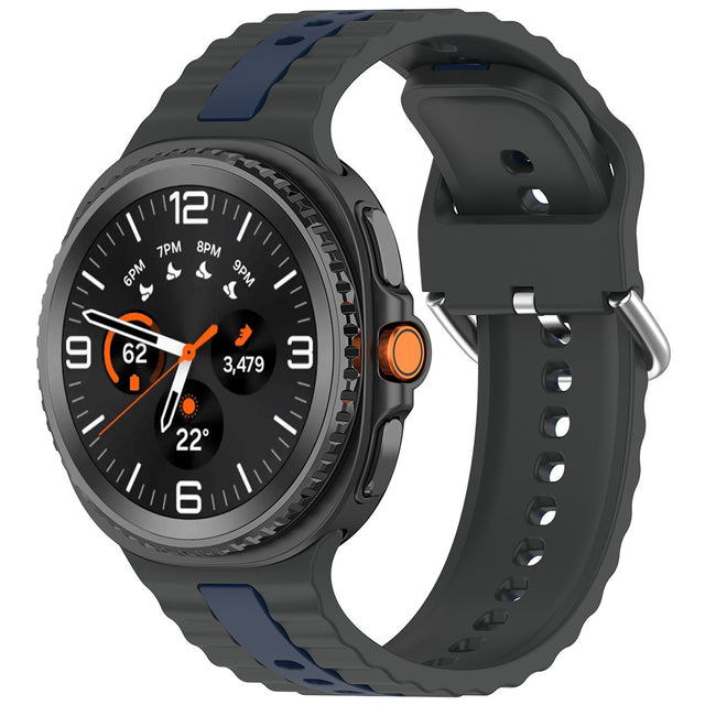 Curea smartwatch Techsuit Watchband (W078) compatibil cu Samsung Galaxy Watch8 40mm/Watch8 44mm/Watch8 Classic, Shadow Gray