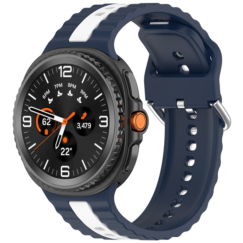 Curea smartwatch Techsuit Watchband (W078) compatibil cu Samsung Galaxy Watch8 40mm/Watch8 44mm/Watch8 Classic, Dark Denim
