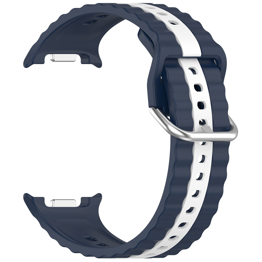 Curea smartwatch Techsuit Watchband (W078) compatibil cu Samsung Galaxy Watch8 40mm/Watch8 44mm/Watch8 Classic, Dark Denim
