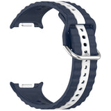 Curea smartwatch Techsuit Watchband (W078) compatibil cu Samsung Galaxy Watch8 40mm/Watch8 44mm/Watch8 Classic, Dark Denim