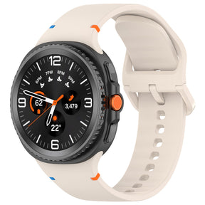 Curea smartwatch Techsuit Watchband (W079) compatibil cu Samsung Galaxy Watch8 40mm/Watch8 44mm/Watch8 Classic, Cashmere Cream