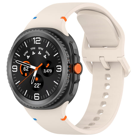 Curea smartwatch Techsuit Watchband (W079) compatibil cu Samsung Galaxy Watch8 40mm/Watch8 44mm/Watch8 Classic, Cashmere Cream