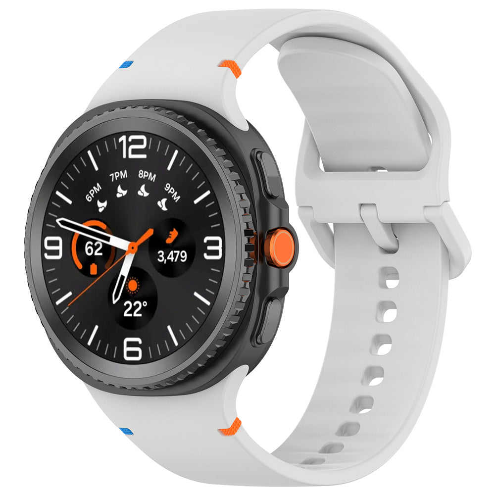 Curea smartwatch Techsuit Watchband (W079) compatibil cu Samsung Galaxy Watch8 40mm/Watch8 44mm/Watch8 Classic, Gri