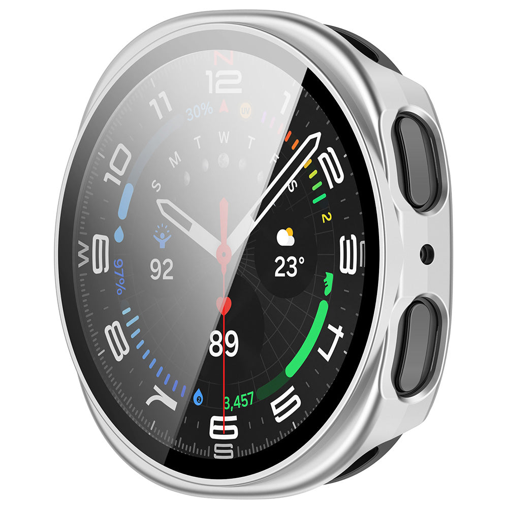 Folie de protectie smartwatch Techsuit Defense360 Pro + Screen Protector compatibil cu Samsung Galaxy Watch8 40mm, Argintiu