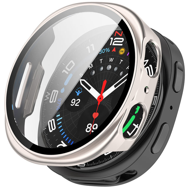 Folie de protectie smartwatch Techsuit Defense360 Pro + Screen Protector compatibil cu Samsung Galaxy Watch8 44mm, Perlat