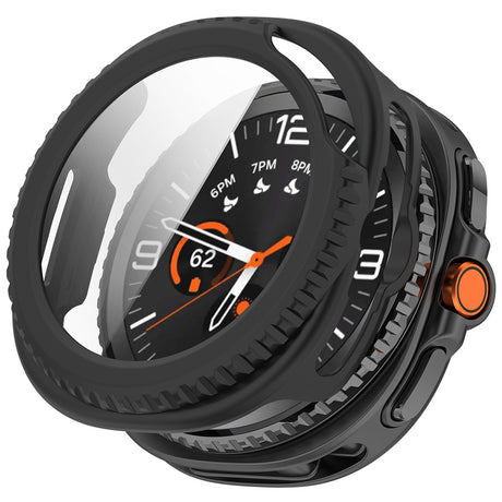 Folie de protectie smartwatch Techsuit Defense360 Pro + Screen Protector compatibil cu Samsung Galaxy Watch8 Classic, Negru Mat