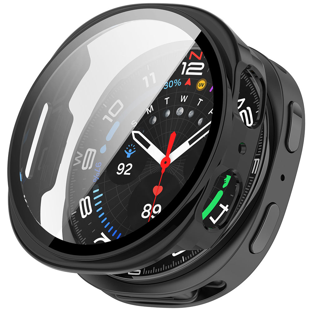 Folie de protectie smartwatch Techsuit Defense360 Pro + Screen Protector compatibil cu Samsung Galaxy Watch8 44mm, Negru