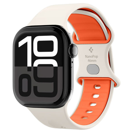 Accesoriu smartwatch Spigen Nano Pop (AMP09326) compatibil cu Apple Watch 1/2/3/4/5/6/7/8/9/10/11/SE/SE 2/SE 3 (38/40/41/42mm), Portocaliu Beige