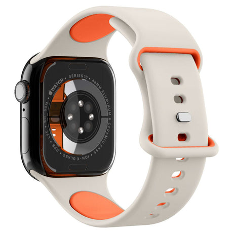 Accesoriu smartwatch Spigen Nano Pop (AMP09326) compatibil cu Apple Watch 1/2/3/4/5/6/7/8/9/10/11/SE/SE 2/SE 3 (38/40/41/42mm), Portocaliu Beige