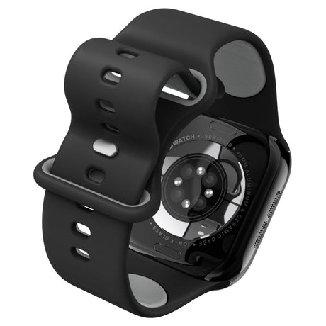 Accesoriu smartwatch Spigen Nano Pop (AMP09321) compatibil cu Apple Watch 1/2/3/4/5/6/7/8/9/10/11/SE/SE 2/Ultra/Ultra 2/Ultra 3 (42/44/45/46/49mm), Negru Sesame