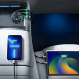 Incarcator Ugreen Car 3in1 EC703 (35024), Fast Charging, USB, 2x Type-C, USB, 75W, 3A, PD3.0, QC 3.0, Negru