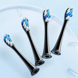Bitvae Toothbrush Heads (GCS2), For Bitvae BVS2, x4, Negru
