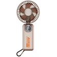 Techsuit Premium Mini Hand Fan (Z8), with LED Digital Display, USB-C Rechargeable, 3 Wind Speeds, 2A, 3600mAh, Bej