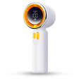 Techsuit Premium Portable Mini Fan (Z11), with LED Digital Display, USB-C Rechargeable, 100 Wind Speeds, Alb