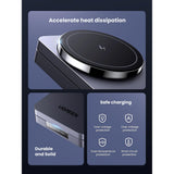 Incarcator Ugreen Wireless W528 (45056), 2in1, MagSafe, for iPhone, AirPods, Compact Foldable Design, 15W, 3A, Negru