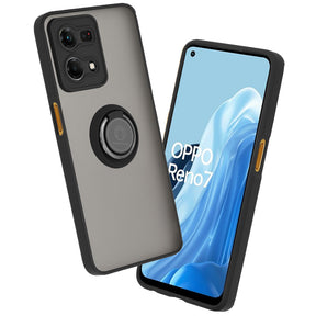 Husa de protectie Techsuit Glinth compatibil cu Oppo Reno7 4G, Negru